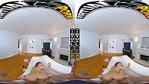 this virtual doggystyle collection features robbin banx, kira perez, and caitlin bell in pov scenes