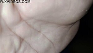 I fuck the hot young bitch hard from side and doggy, she moans on my cock