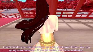 chun-li gives boobjob and gets fucked pov on the street