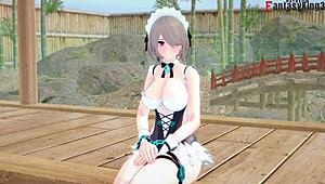 rita rossweisse gets fucked as a maid in the hotspring