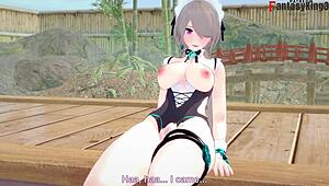 rita rossweisse gets fucked as a maid in the hotspring