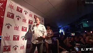 Hey, did you see Miss Sexy Fishnets at Fantasy Fest? She owned that wet t-shirt contest in Key West!