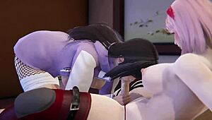 फुतनारी 3डी एसएफएम हेनतई में साकुरा हिनाता को चोदती इंटेंस जापानी कार्टून चुदाई