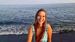 is anaduro12's horny pussy getting fucked on the beach?