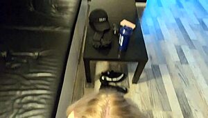 Maya Johansson Sucks Off a Stranger at the Gym, Swallows His Cum in Public.