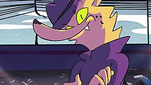 powertrip cartoon adventure with clothes ripped in action-packed scenes