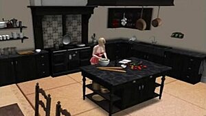 Wife alone at home, enjoying quiet time