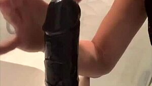 i got that white mature big black toy homemade fun