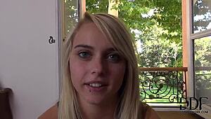 Chloe Toy Slowly Undresses, Teasing with Nude Ass Before Intense Anal Toy Play