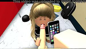 Sammierr34 delivers intense bathroom blowjob session