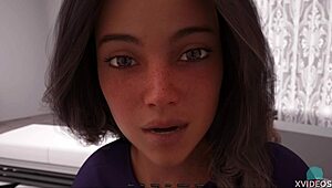 brooke gently sucking that big dick in radiant ch 3 32, pov style with small tits and cumshot 😍