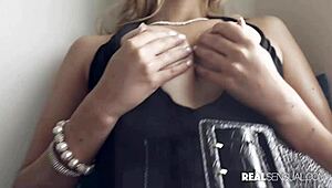 Young Blonde Carolina Sweets Loves Huge Cock - Real Sensual