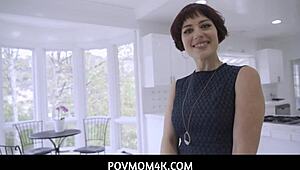 Jessica Ryan's MILF stepmom gets neglected pussy fucked from behind 😈