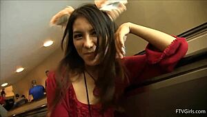 I squirt in my fox costume, feeling so naughty.