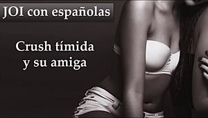 Shy Crush and Friend JOI at Spanish Party Holiday