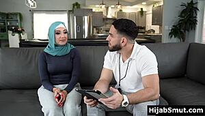 Young Muslim Girl Trained By Soccer Coach