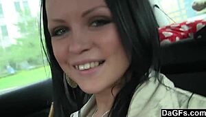 Dark Hair Small Tits Slit!