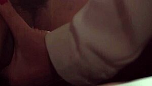 Angela White and Jenna Foxx licking tits and fingering in the office!