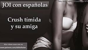 Shy Crush and Friend JOI at Spanish Party Holiday