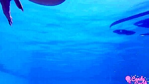 Latina Swimming Naked In Pool With Intense Desire