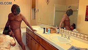 Having Fun With My Big Booty Ebony Stepsister At The Pool