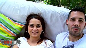 Romanian teen slut enjoys sucking spanish cocks