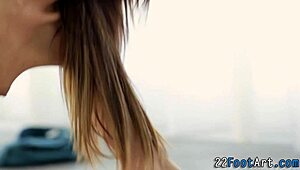 The fetish babe indulges in footjobs and handjobs while getting licked orally.