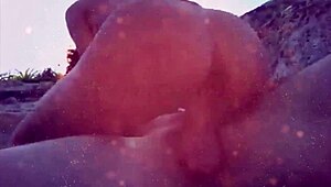 sucking the player on the living room sofa