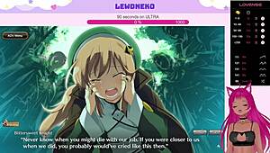 I play evenicle part 14 as vtuber lewdneko. Cute anime dating sim.