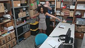 curly ebony suspect, wanna explain this office fucking?