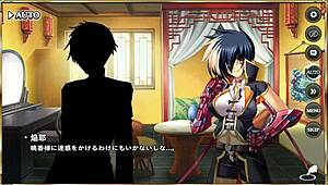 Erotic Scene from Makoi Kishi Sensou, Wei Yan in Hentai Cartoon Passion.