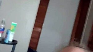 Spit cum on tits of old dirty cuckold slut milf!