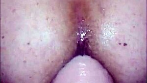 she intensely pounds his ass with huge dildo