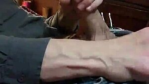 Stroking my hard cock for Bianca slowly