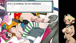 Two Characters Punish Tanuki-chan in Hentai Game