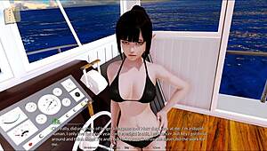 group plays a fun game in the luxurious harem hotel suite