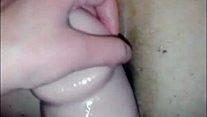 she intensely pounds his ass with huge dildo