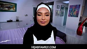 HijabFamily - Thick Ass Teen Maid in Hijab Prepares for My Cock Encounter