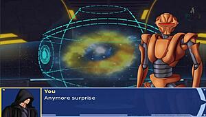 star wars cosplay bang with alien sith girls