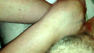 Red nail wife teases cock with handjob, no cumshot