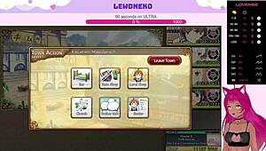 I play evenicle part 14 as vtuber lewdneko. Cute anime dating sim.