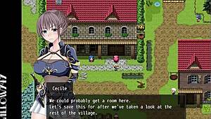 Tina the swordswoman explores the scarlet prison in hrpg