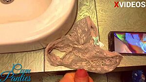 Hey, framed my girlfriend, stole her panties, and came inside! 😜