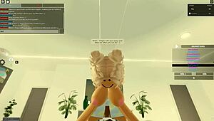 Teasing Blonde Gets Bent Over for Huge Cock Action