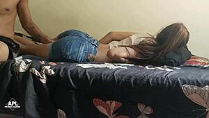 my beautiful neighbor's tight shaved pussy waits daily for a hard fuck before her husband returns, part 1.