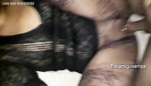 I sucked the married slut's pussy and fucked her hard in both holes