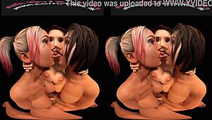 Passionate Lesbian Threesome With Mutual Pleasure