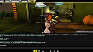 fucking a random guy turned into a wild daddy gangbang with sluts banging hard