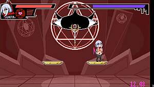 in buzama hentai fight game ep 1, shemale gets bareback rough fuck