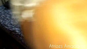 Blonde milf with huge breasts barely handles older stud